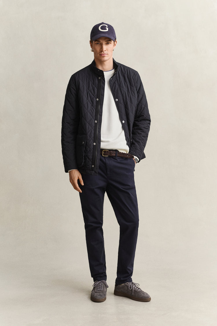 Bluza męska z okrągłym dekoltem regular fit biała
