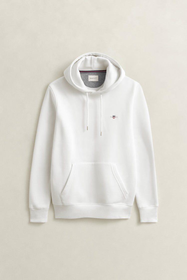 Bluza męska z kapturem regular fit biała