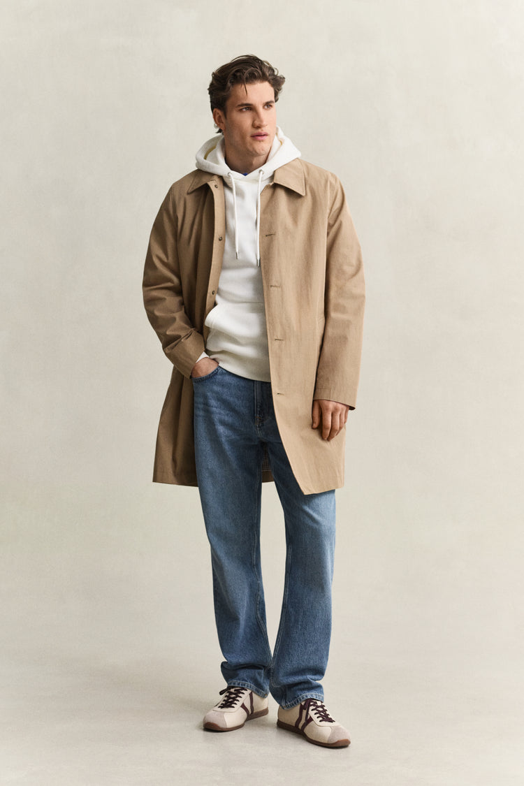 Bluza męska z kapturem regular fit biała