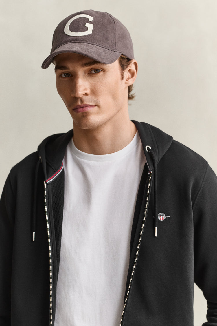 Bluza męska z zamkiem regular fit czarna