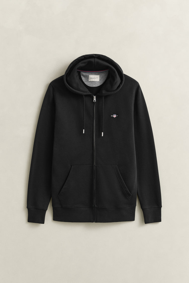 Bluza męska z zamkiem regular fit czarna