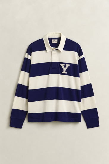 Koszulka rugby Yale męska w paski