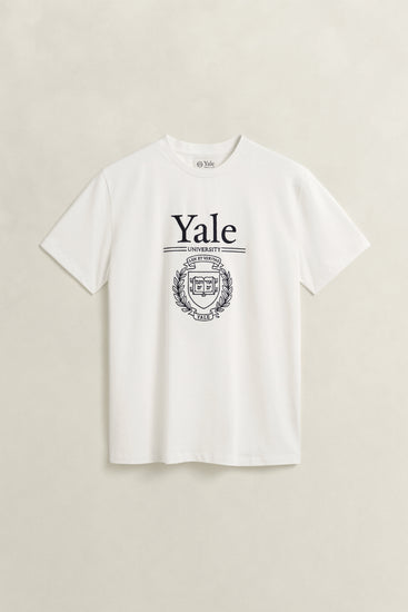 T-shirt Yale męski biały