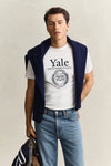 T-shirt Yale męski biały