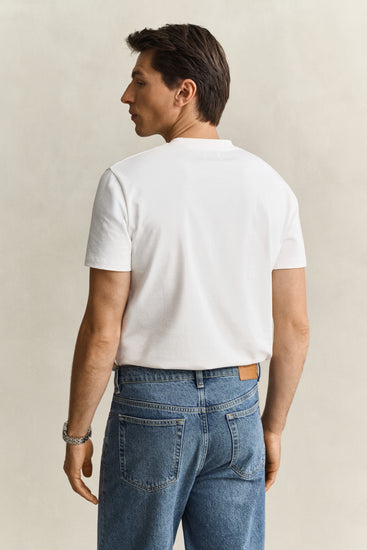 T-shirt Yale męski biały