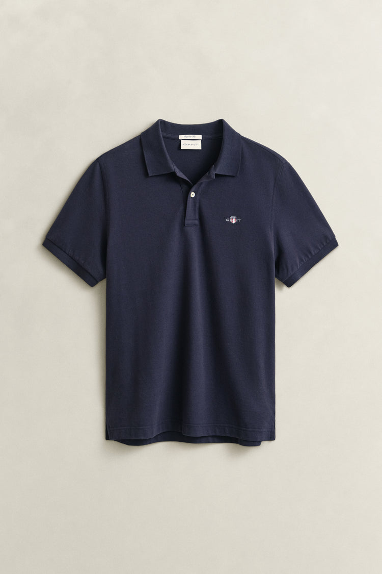 Koszulka polo męska regular fit granatowa