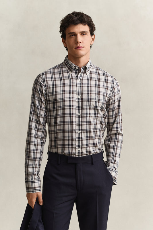 Koszula męska w kratę regular fit