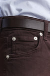 Jeansy damskie flare fit brązowe