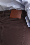 Jeansy damskie flare fit brązowe