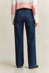 Jeansy damskie relaxed fit granatowe