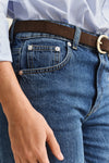 Jeansy damskie relaxed fit niebieskie