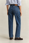 Jeansy damskie relaxed fit niebieskie
