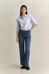 Jeansy damskie relaxed fit niebieskie