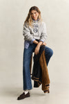 Bluza Yale damska z nadrukiem z kapturem relaxed fit