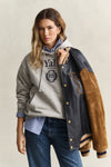 Bluza Yale damska z nadrukiem z kapturem relaxed fit