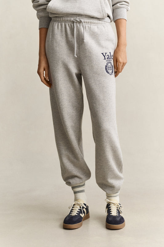 Spodnie dresowe Yale damskie z nadrukiem regular fit