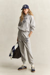 Spodnie dresowe Yale damskie z nadrukiem regular fit