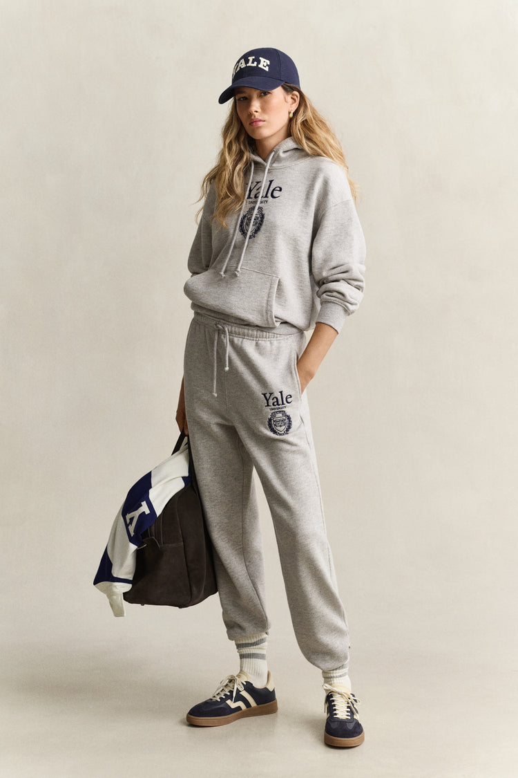 Spodnie dresowe Yale damskie z nadrukiem regular fit