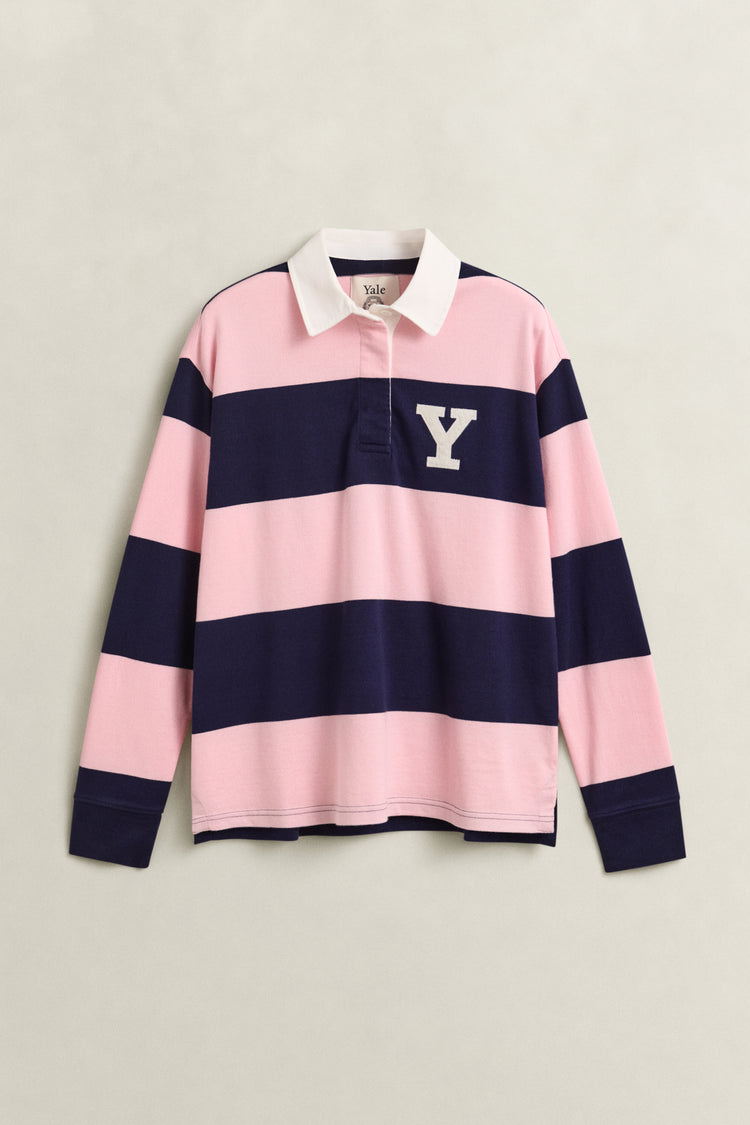 Koszulka rugby Yale damska w paski