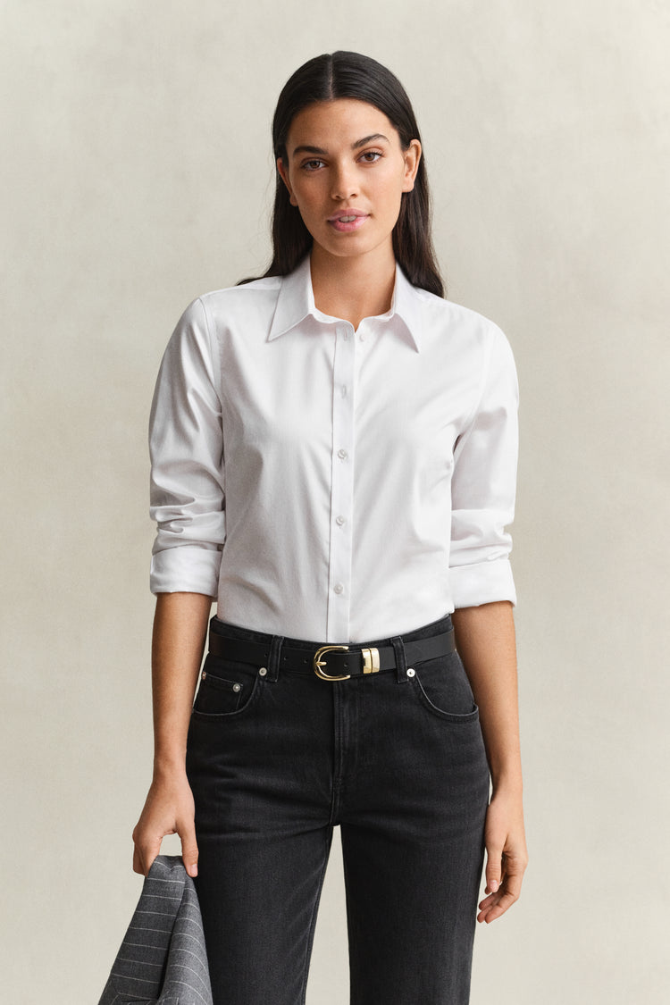 Koszula damska slim fit biała