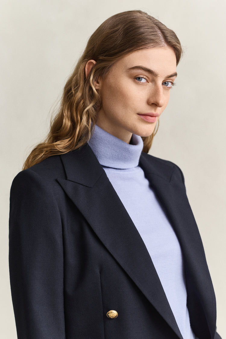 Marynarka damska slim fit granatowa