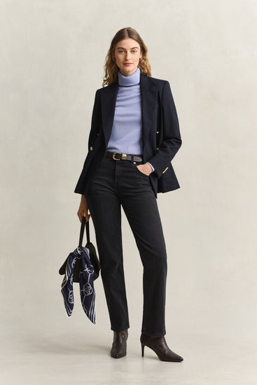 Marynarka damska slim fit granatowa