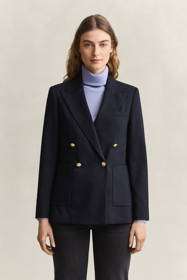 Marynarka damska slim fit granatowa