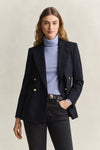 Marynarka damska slim fit granatowa