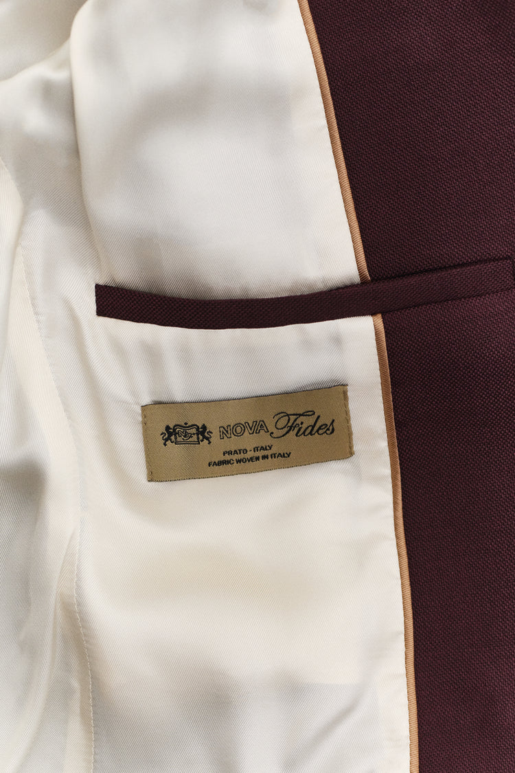 Marynarka damska slim fit bordowa