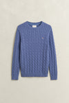 Sweter męski regular fit niebieski