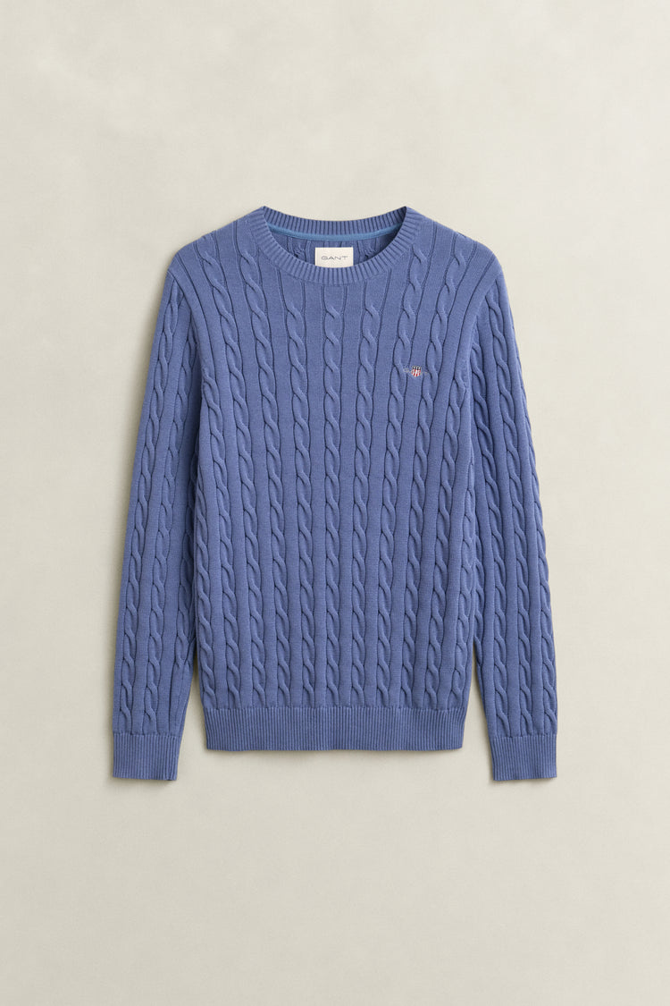 Sweter męski regular fit niebieski