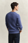 Sweter męski regular fit niebieski