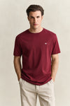 T-shirt Shield męski regular fit bordowy
