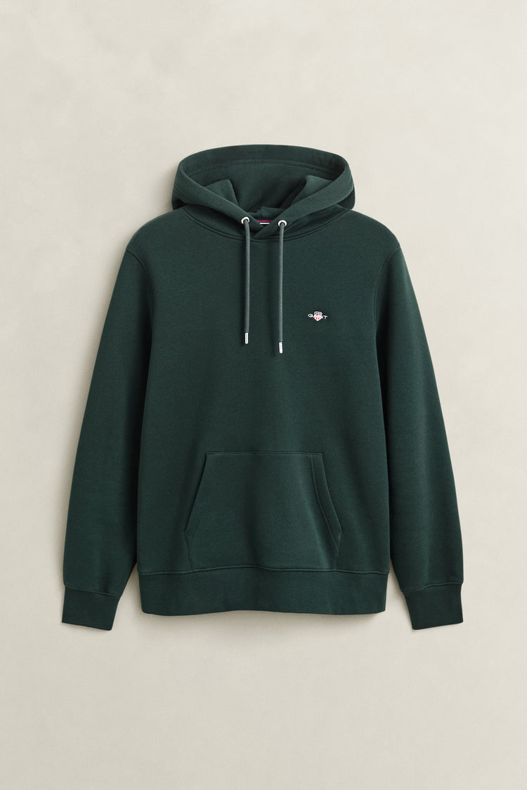 Bluza męska z kapturem regular fit butelkowa zieleń