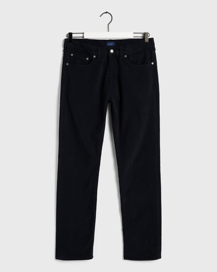 Jeansy męskie z miękkiego diagonalu slim z 5 kieszeniami