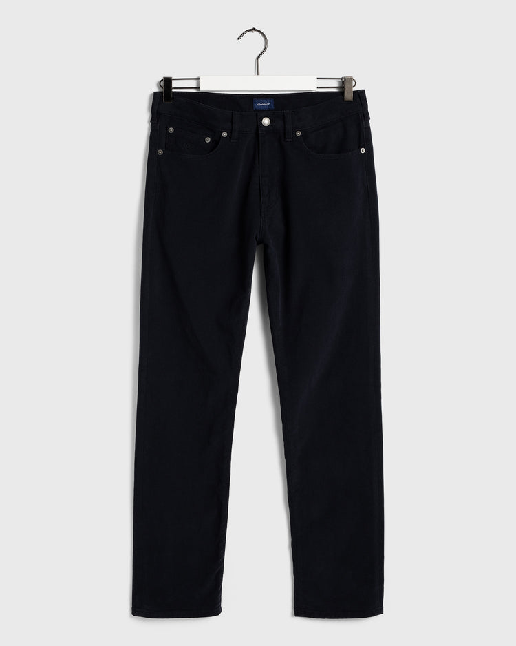 Jeansy męskie z miękkiego diagonalu slim z 5 kieszeniami