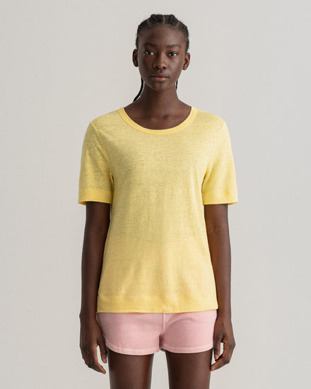 Damski t-shirt lniany