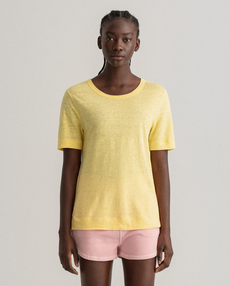 Damski t-shirt lniany