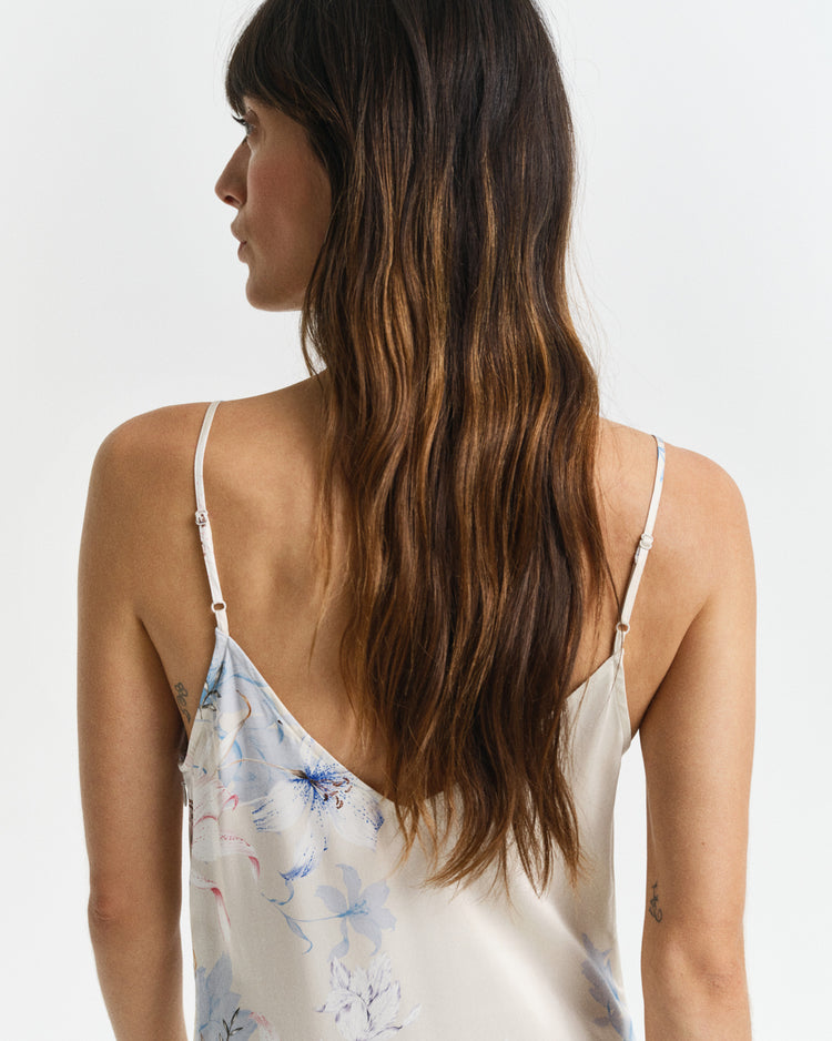 Sukienka damska z dekoltem V bez rękawów regular fit różowa