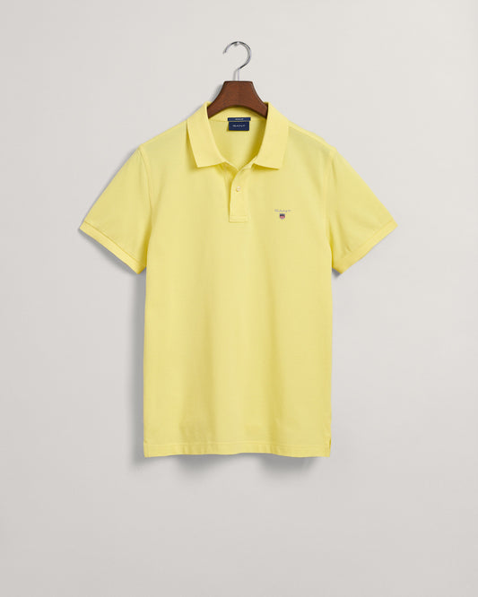 Bawełniane polo męskie z krótkim rękawem i kołnierzykiem polo regular fit