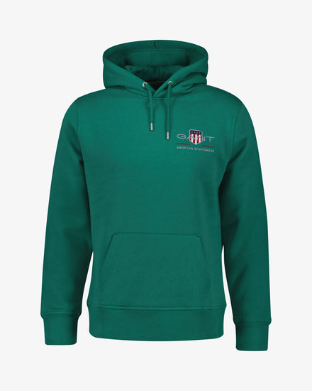 Bluza męska z kapturem regular fit zielona