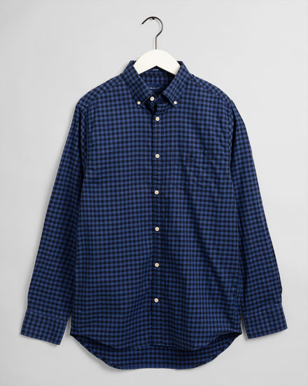 Męska koszula z diagonalu regular fit w kratę Buffalo Winter