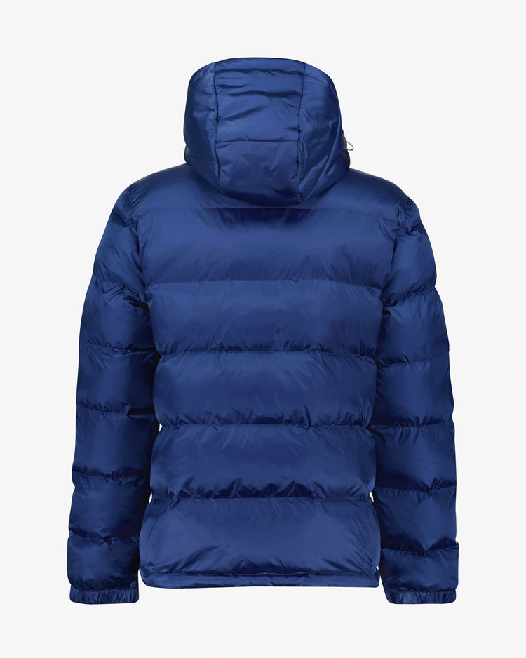 Kurtka męska z kapturem regular fit niebieska