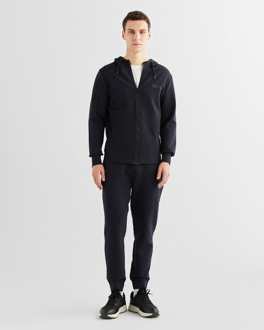 Spodnie dresowe męskie regular fit czarne