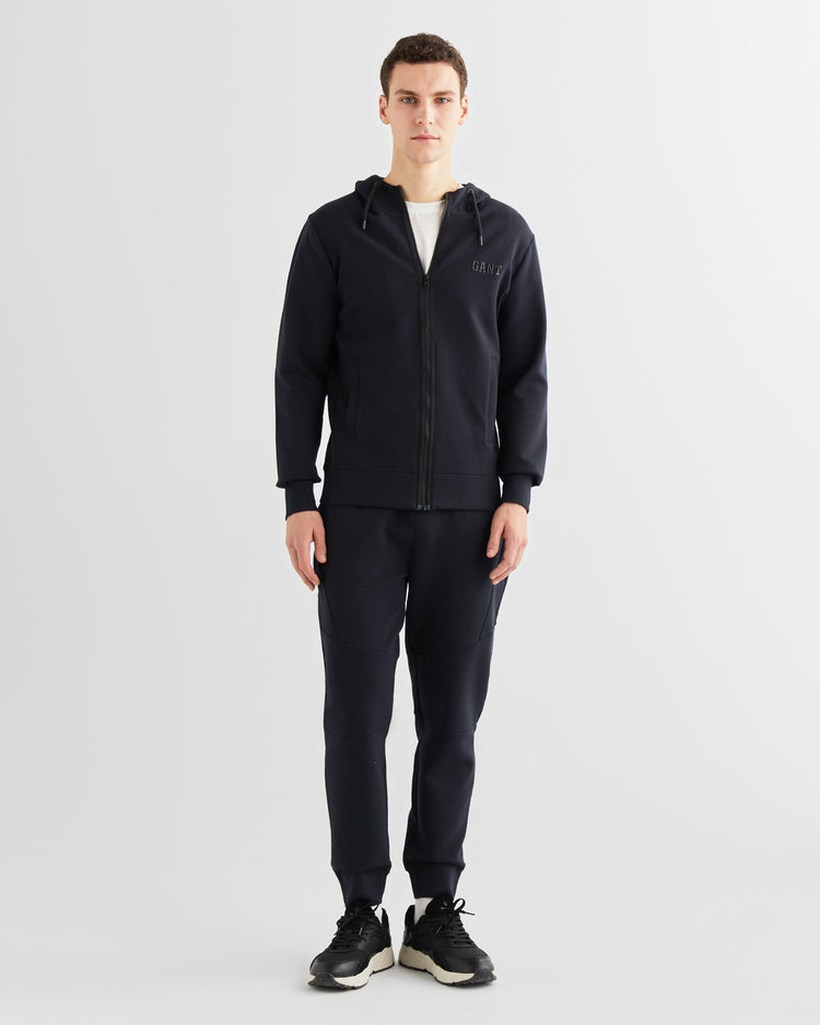 Spodnie dresowe męskie regular fit czarne