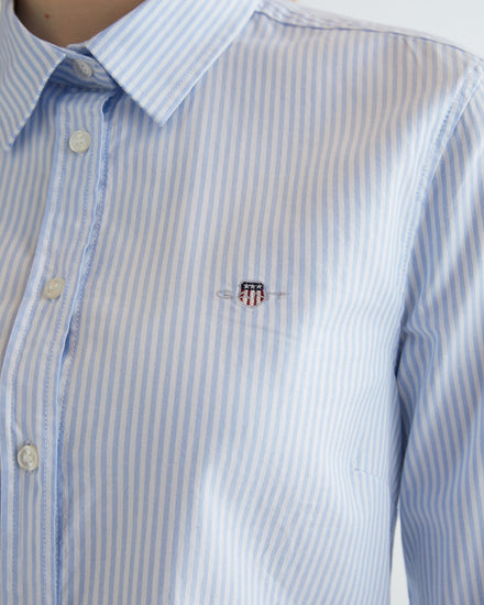 Koszula w paski Oxford slim fit stretch