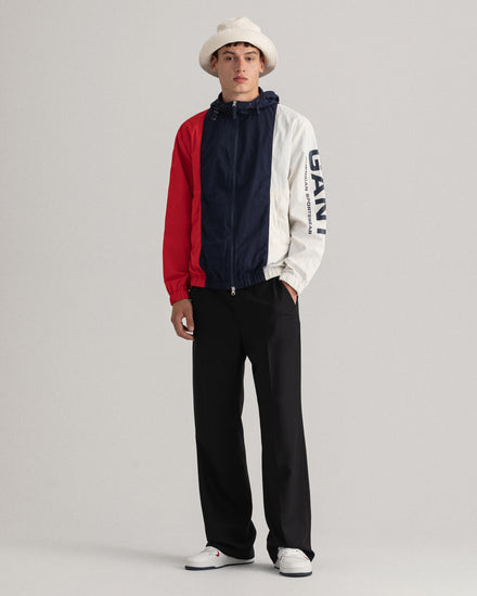 Kurtka męska z kapturem regular fit granatowa