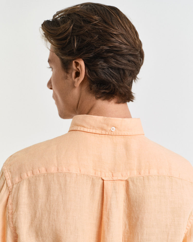 Koszula męska z długim rękawem regular fit żółta