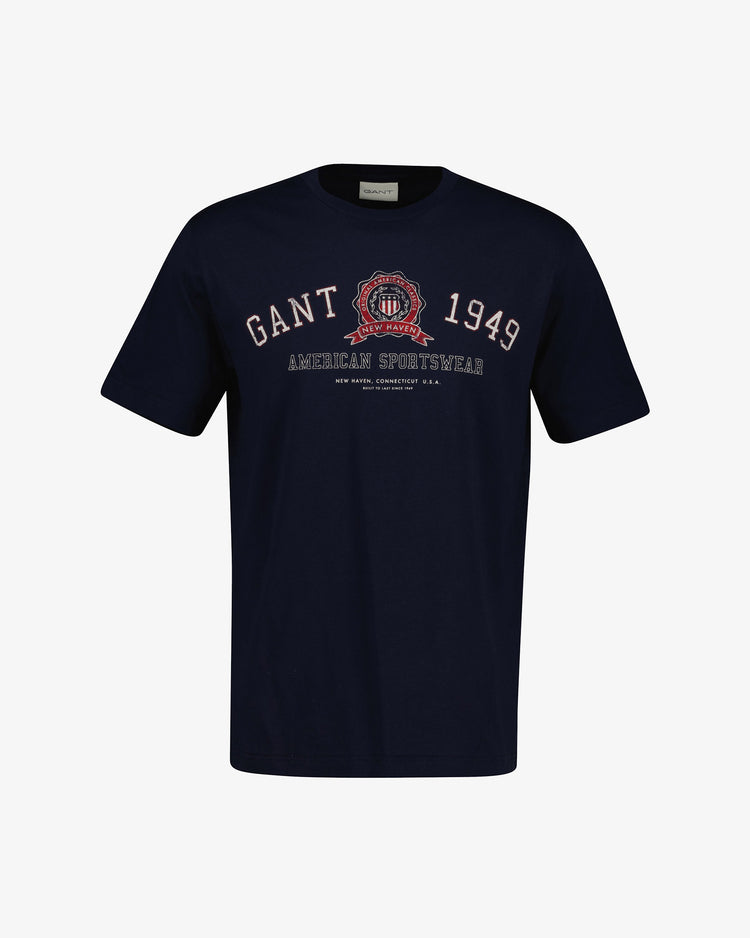 Męski t-shirt graficzny o regularnym kroju