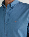 Koszula męska z długim rękawem regular fit niebieska